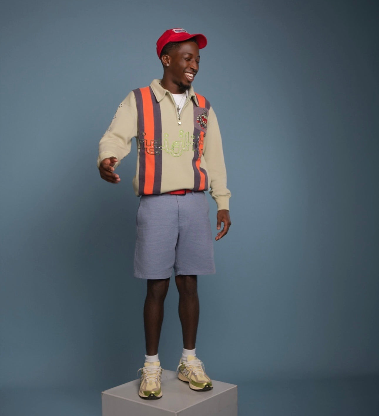 "Green" Rhinestone Quarter Zip