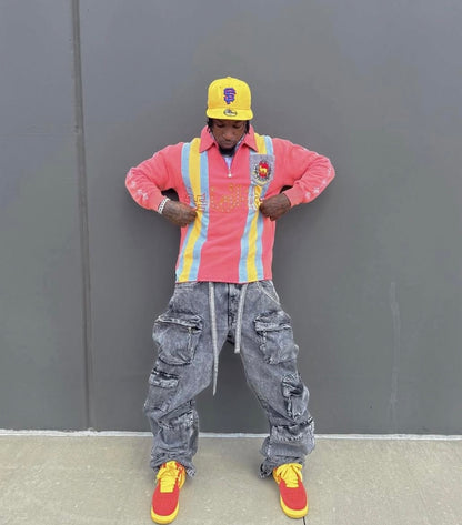 "Pink" Rhinestone Quarter Zip