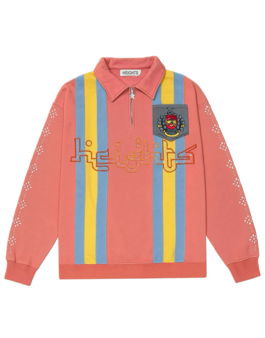 "Pink" Rhinestone Quarter Zip