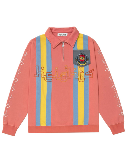 "Pink" Rhinestone Quarter Zip